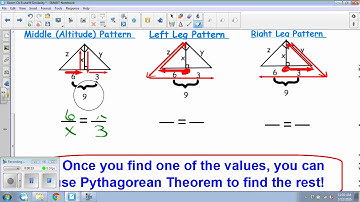 9.1 Geometry Triple Right Triangle Geometric Mean video