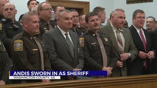 Blake Andis sworn in as new Washington County, Va. sheriff
