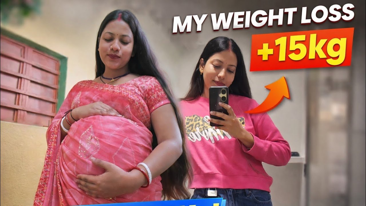 After Pregnancy Weight Loss Journey | I Lost 15 Kg Naturally 😭❤️