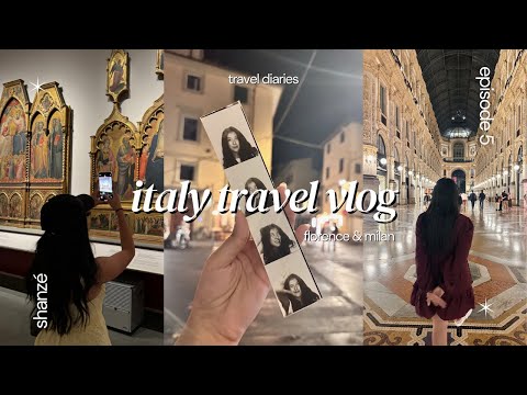 italy travel vlog 🇮🇹 | from florence to milan 💌