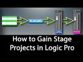 How to gain stage projects in Logic Pro