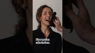 Slow Motion Cake Hits Face Watch What It Takes To Be A Cake Decorator On Our Youtube Channel.