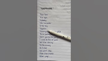Thumbnail of ||SAPPHIRE||🌸 -Ed shreen.. ft- Arjitsingh[song lyrics] #trending #shortsfeed