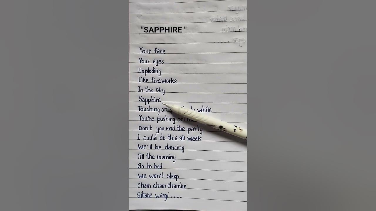 ||SAPPHIRE||🌸 -Ed shreen.. ft- Arjitsingh[song lyrics] #trending #shortsfeed