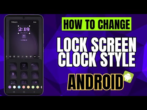 How To Change Lock Screen Clock Style On Samsung Galaxy Smartphone ...
