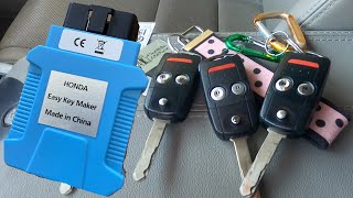 How to use Honda Acura Easy Key Maker to program new keys