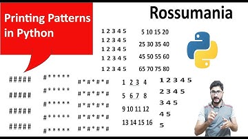 Printing Patterns in Python  | Python Full Course for Beginners in Hindi | Urdu