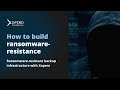 How to build a ransomware resistant backup infrastructure