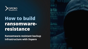 How to build a ransomware resistant backup infrastructure