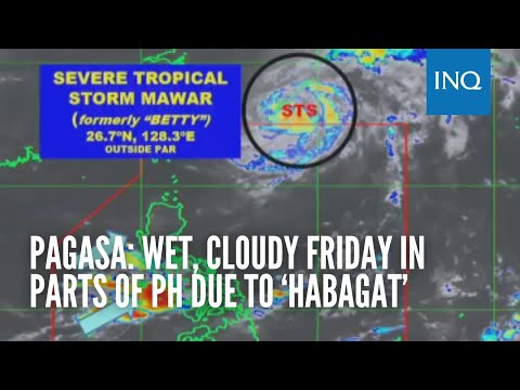 Pagasa: Wet, cloudy Friday in parts of PH due to ‘habagat’