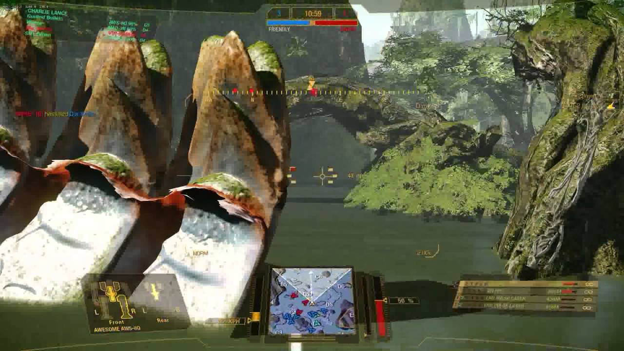 MWO Awesome - 5 kills using 2 ERPPCs and Large Lasers.