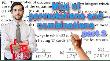 Mcq of permutations and combination-2