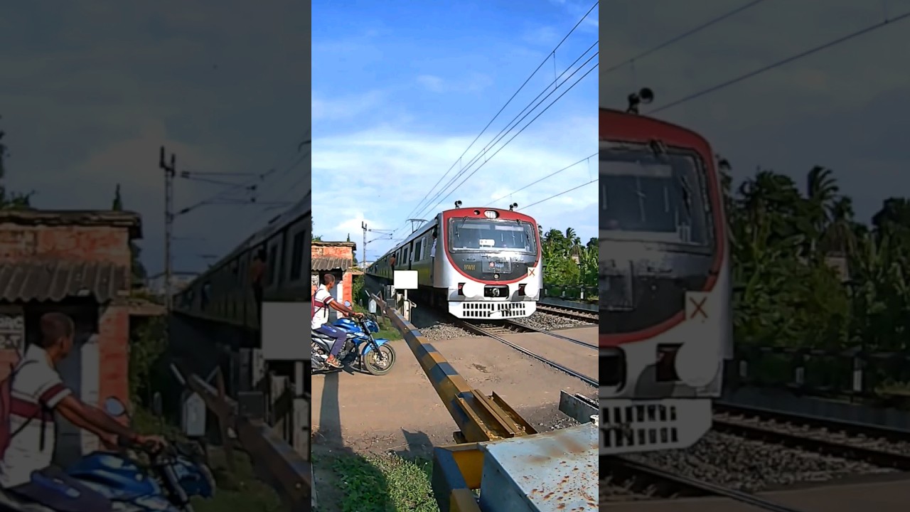 Most Unique One & Only BEML EMU Train Crossing Railgate 