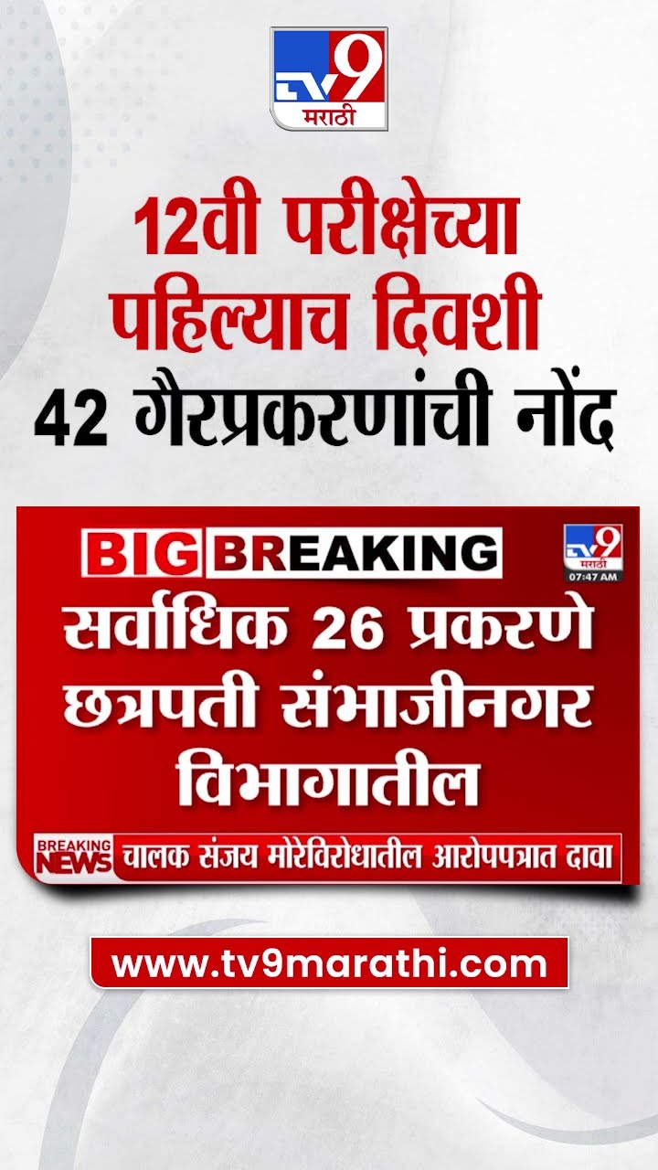 12th Exam News Update | 12 वी परीक्षेच्या पहिल्याच दिवशी 42 गैरप्रकरणांची नोंद