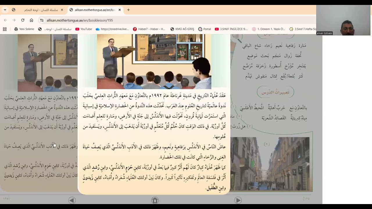 silsiletü'l lisan orta seviye 1, 9  ünite 1  ders