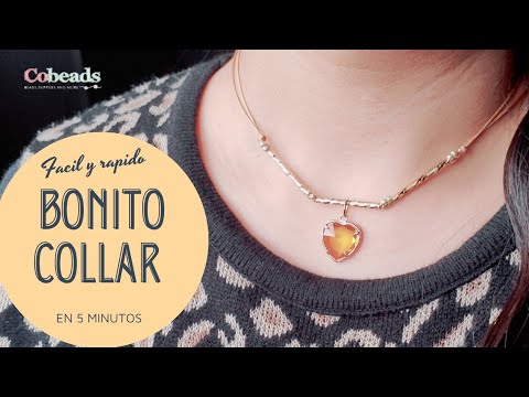 collar hilo chino y dije corazón/cobeads - YouTube