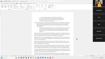 Word Processing II Week 1 Class 2