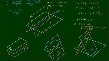 Linear systems - 3 Intersecting Planes - No unique solutions
