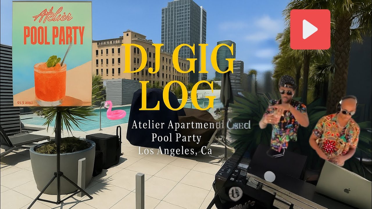 Epic Pool Party Los Angeles, Ca DJ Gig Log