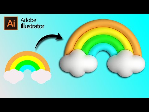 2D to 3D Illustration Hack for Beginners | Adobe Illustrator Tutorial