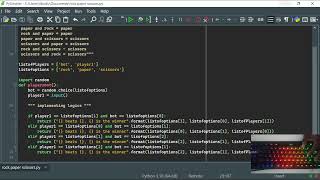 ASMR PROGRAMMING -  Python game , rock , paper and scissors