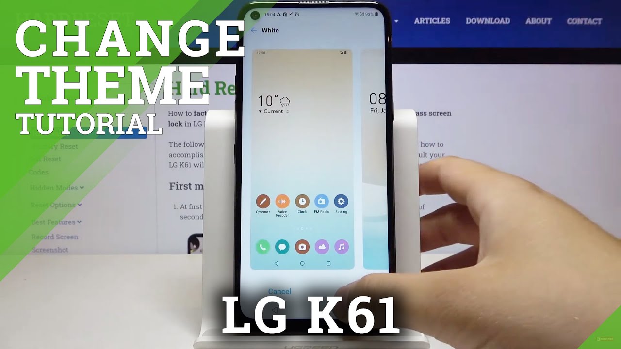 How to Change Theme in LG K61 – Set Up Theme