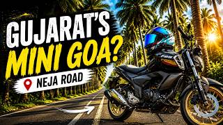 Gujarat Ka Mini Goa? 😱🌴 | Neja Khambhat Bike Ride 🏍️ | Hidden Paradise of Gujarat | Moto Vlog