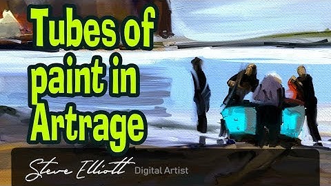 Using tubes of paint  to create thick paint in Artrage on the ipad