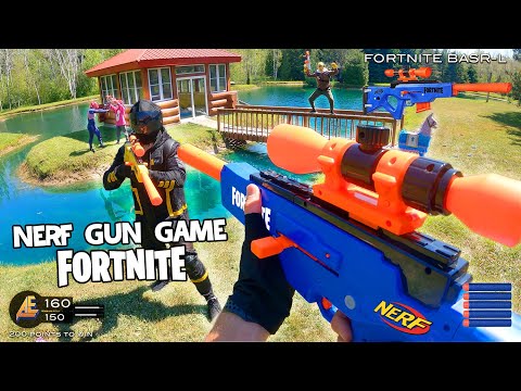 NERF GUN GAME | FORTNITE EDITION (Nerf First Person Shooter!)