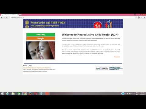 how to download reports from RCH Portal to provide health services to pregnant women