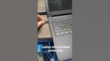 Laptop with a broken power jack. We fix this problem for $69 parts and labor at www.pcrepairhelp.net