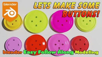 Blender, live model some Buttons! 🔘