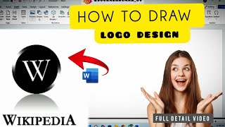 logo कैसे बनाएhow to draw @wikipedia   logo in ms ward 3d Logo बनाना सीखे*shocking result*