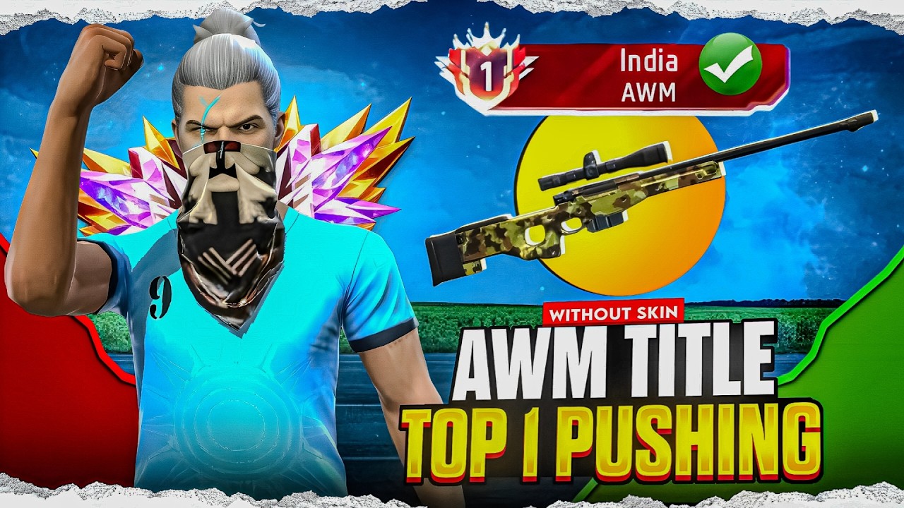 Pushing Top 1 Title In Awm | Free Fire Solo Rank Pushing With Tips And ...