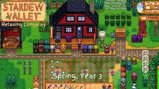 Stardew Valley | Spring Year 3 | Relaxing Longplay | Grandpa's Legacy | Retro Vibes | No Commentary
