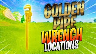 SEARCH DIFFERENT GOLDEN PIPE WRENCHES - All 5 Golden Pipe Wrench Locations!