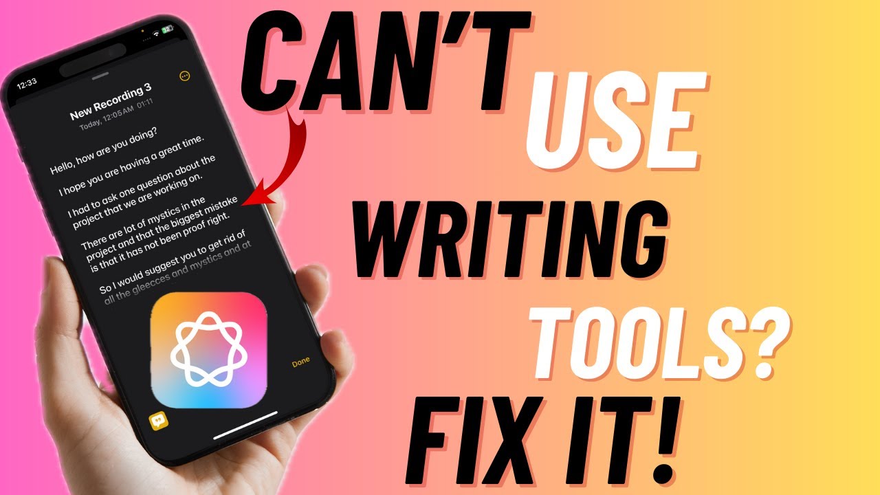 Apple Intelligence Writing Tools Not Working on iPhone & iPad? Fix It ...