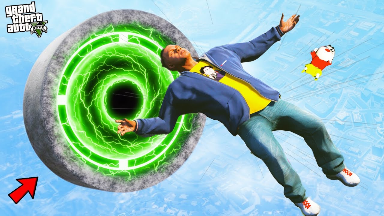 Franklin and Shinchan Found BEN 10 Watch From Portal In GTA 5 | Paradox FTW