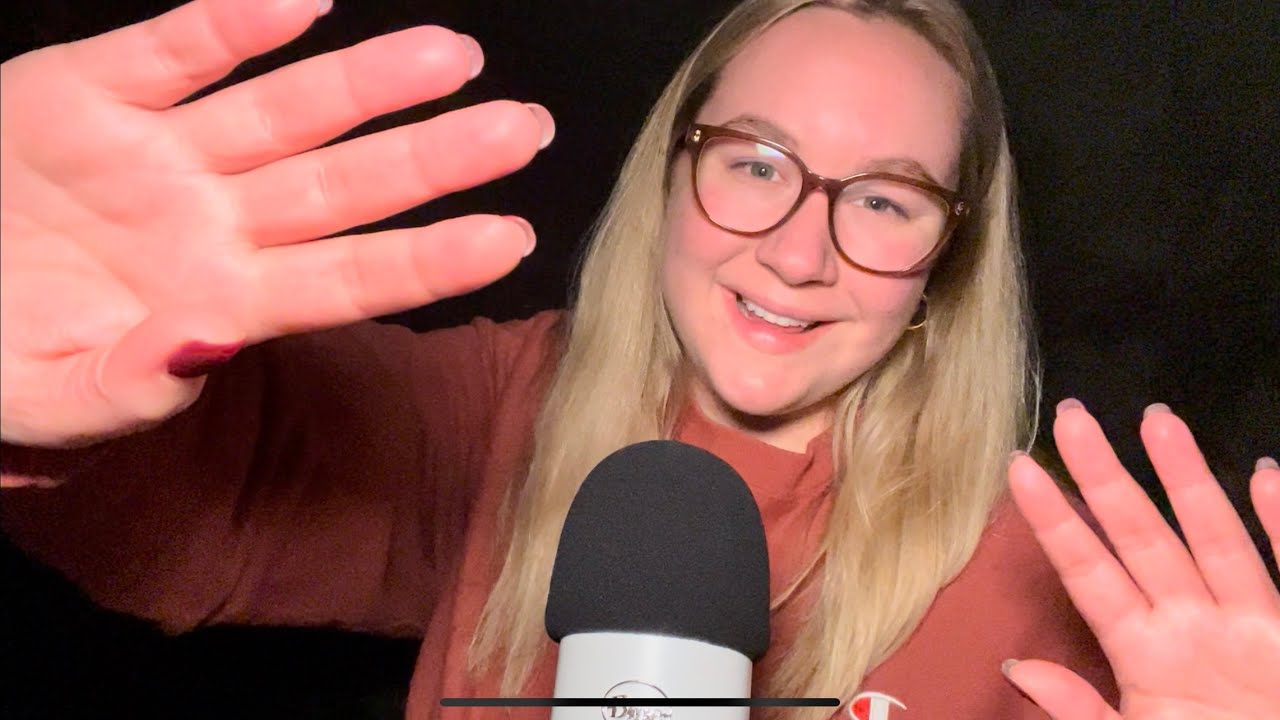 ASMR - Face Touching with Tongue Clicking for sleep 😴