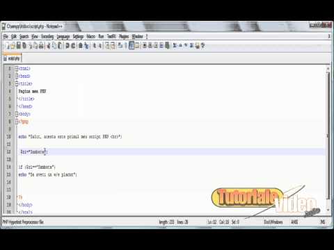 Tutoriale Video Php partea a-6-a