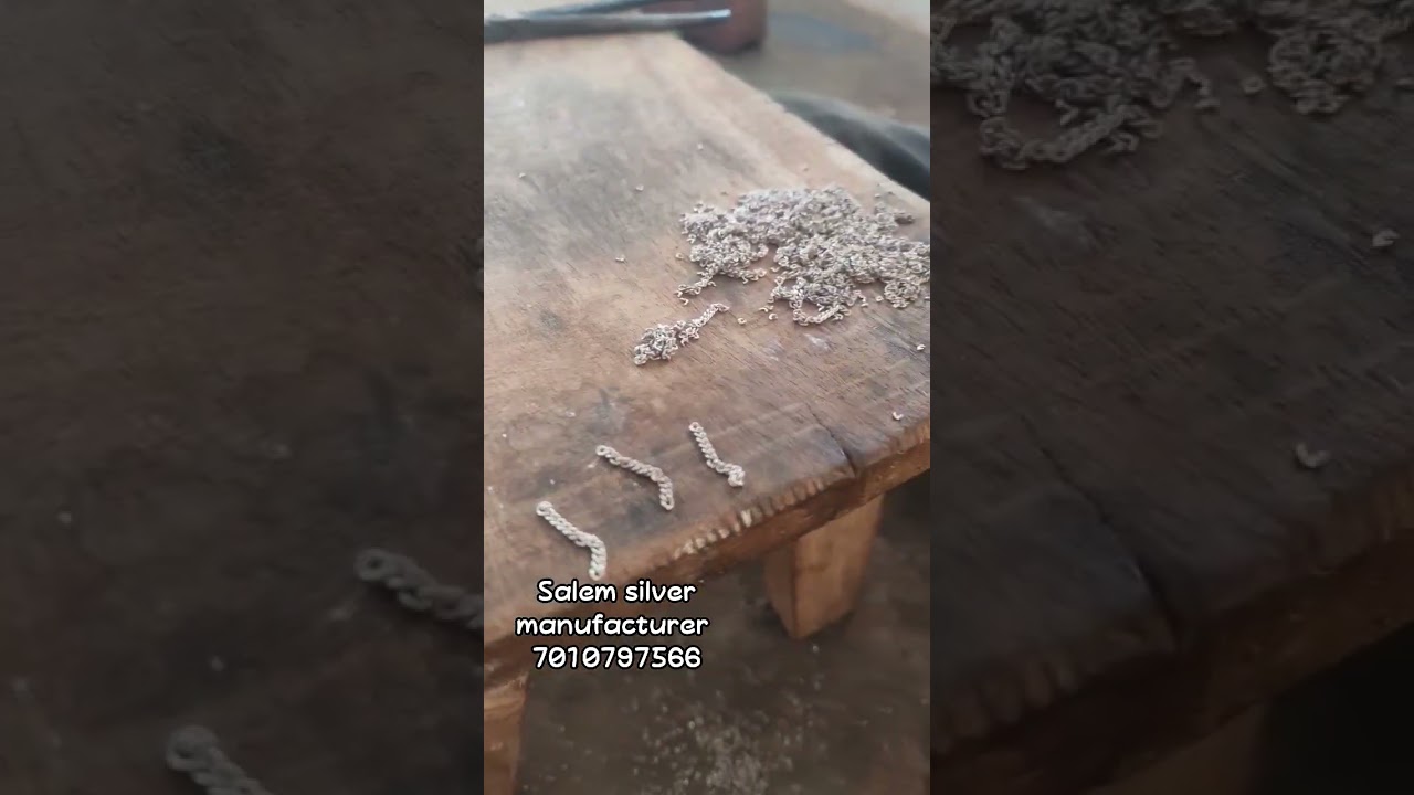 handmade jalar cutting | salem silver payal 