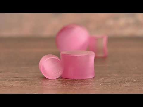 Pink Cats Eye Plug / Gauge