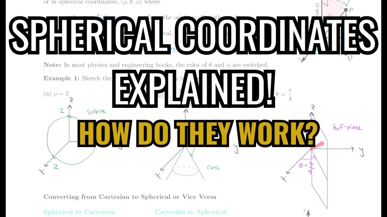 15.7.5 What are Spherical Coordinates? || Multivariable Calculus - YouTube