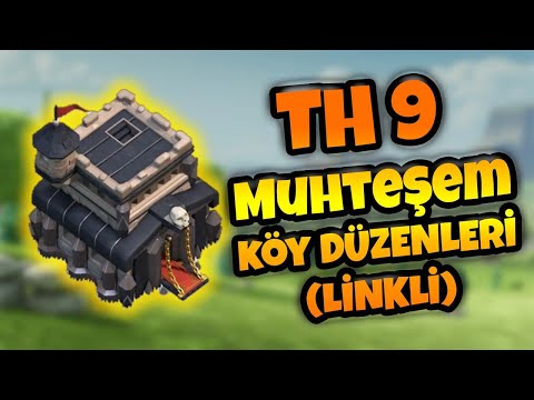 TH 9 MUHTEŞEM KÖY DÜZENİ / LİNKLİ (Clash Of Clans)