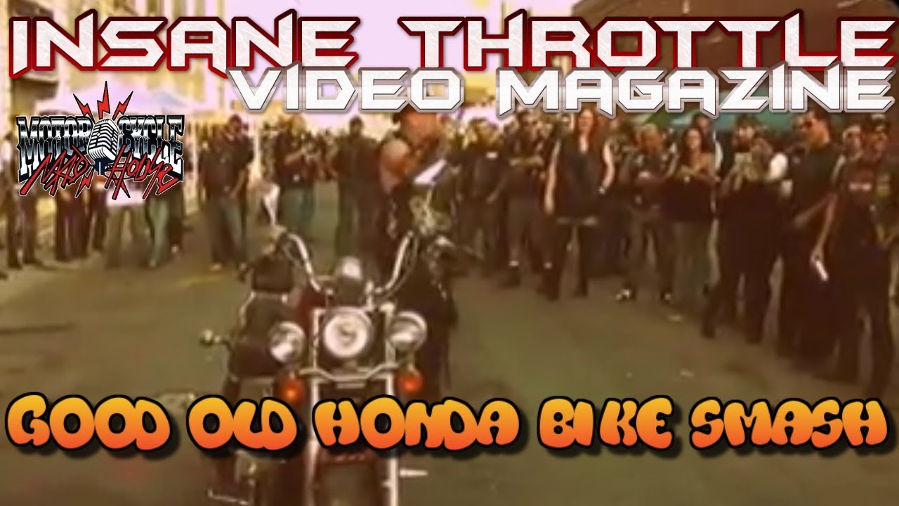 Bikers having fun Good Old Honda Motorcycle Sledgehammer Slam. YouTube