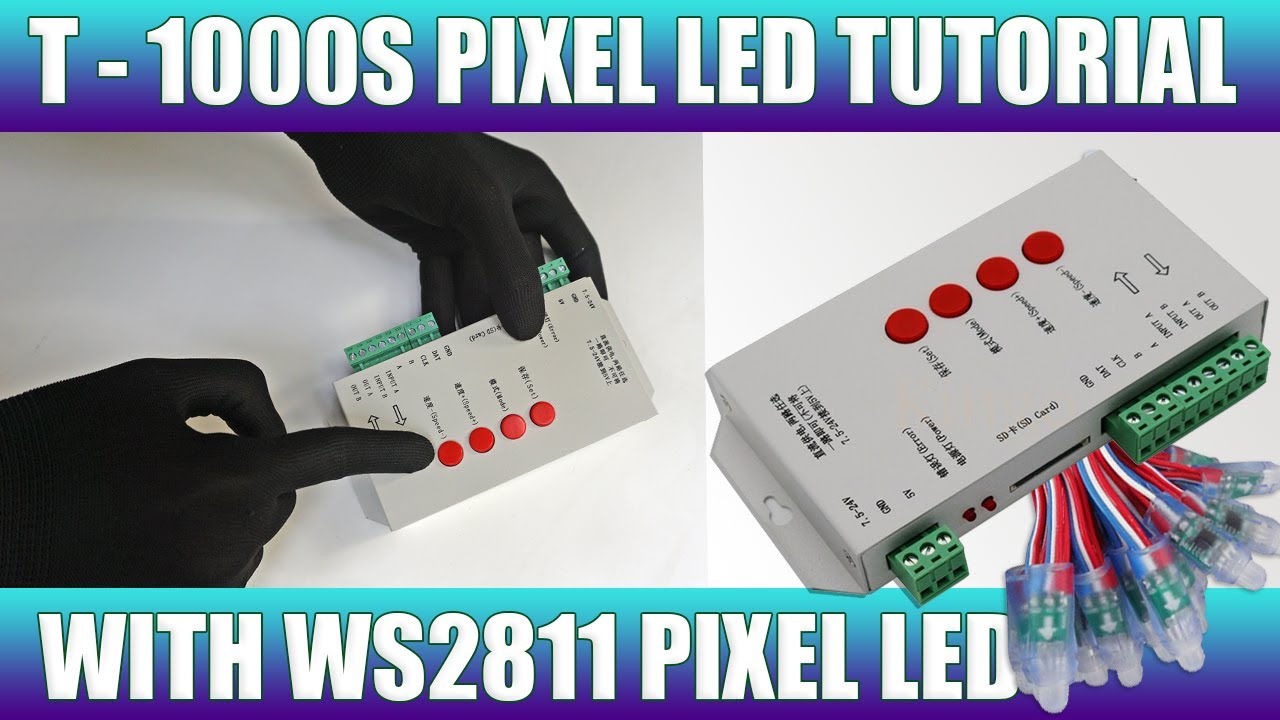 How to Use T 1000S Pixel LED Controller  T 1000S Complete Tutorial