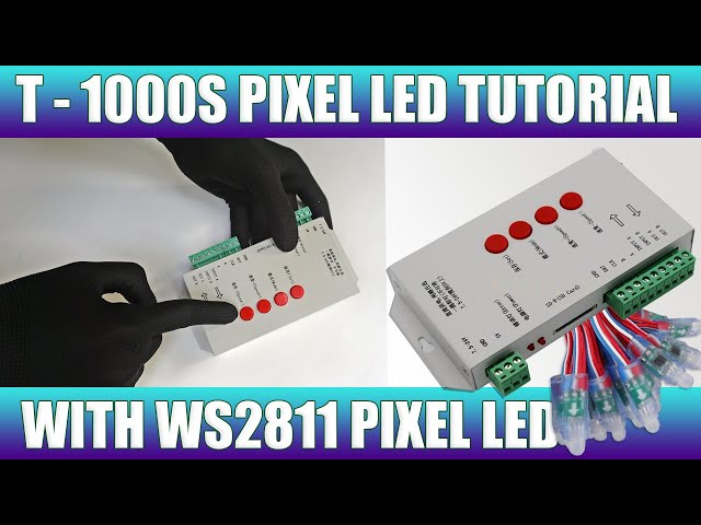 Contrôleur LED T1000S Avec Carte SD - Compatible Bandes WS2811, WS2812B, SK6812… - Gestion De 2048 Pixels, Fonctionnement Hors Ligne - Pour Décoration Lumineuse Personnalisée