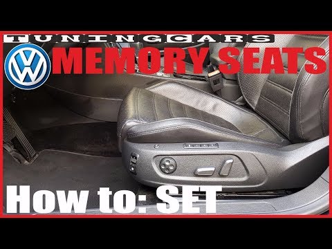 VW Comfort Sport Electric Seats Leather Leder Nappa Elektrische Sitze How to: set Memory Seat