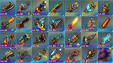 Pixel Gun 3D - Using All Orange Weapons Challenge (LvL 65)