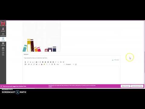 How to use the text submission in Canvas